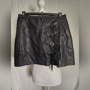 Signature8 faux leather shirt